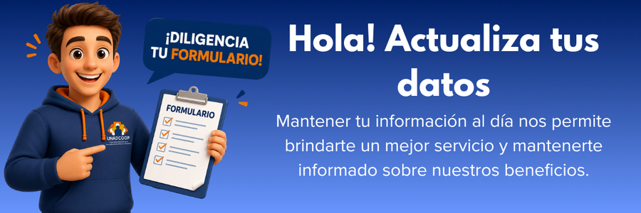 Actualiza tus datos UNADCOOP